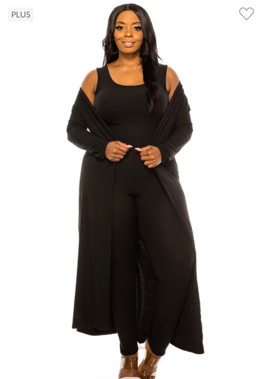 Love On My Curves Plus Sized Fashion Knit 3 Piece Set