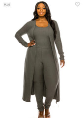 Love On My Curves Plus Sized Fashion Knit 3 Piece Set